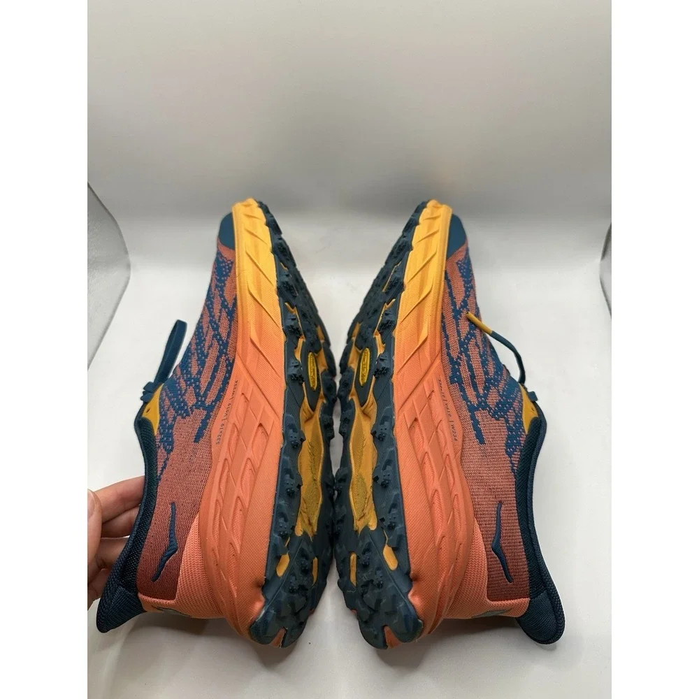 Size 8.5 - Hoka One One HOKA Speedgoat 5 Blue Coral Camellia W - Picture 8 of 10